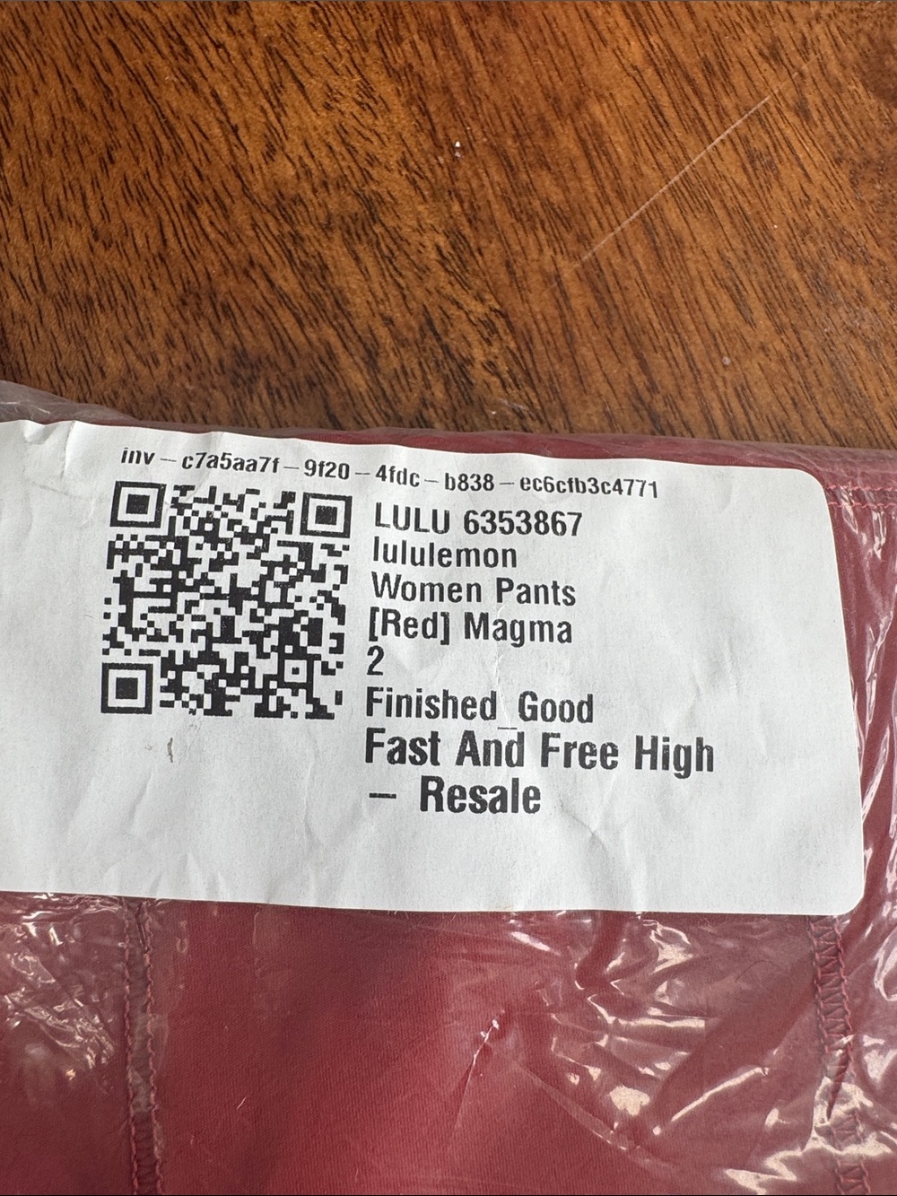 lululemon Athletica Women's Leggings Red Magma